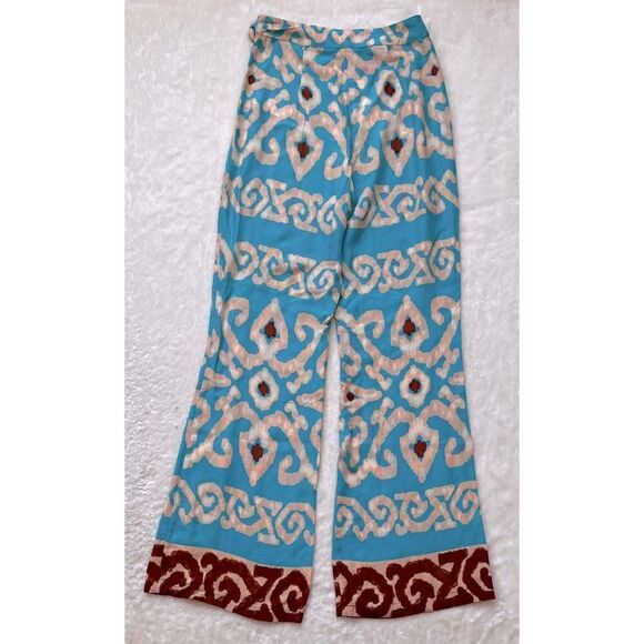 NWT Zara High Waisted Straight Leg Flexible Full Length Printed Trousers, XS - Picture 13 of 15